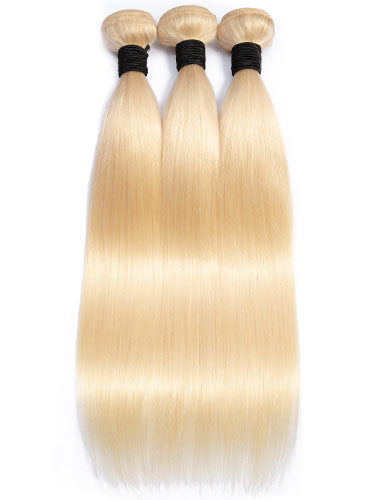 Sahar Essential Virgin Remy Human Hair Extensions Bundle (8A) - #613 Straight