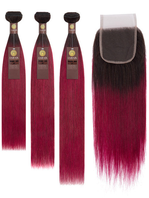 Sahar Essential Virgin Remy Human Hair Extensions Bundle (8A) - #OT118 Straight