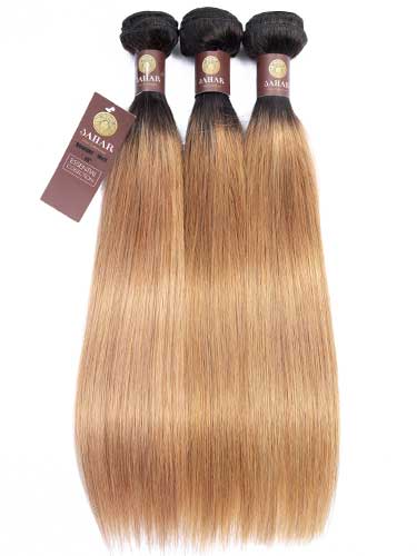 Sahar Essential Virgin Remy Human Hair Extensions Bundle (8A) - #OT27 Straight