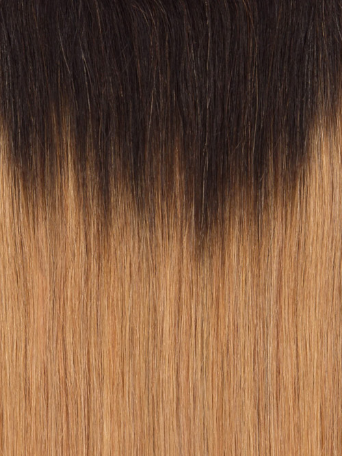 Sahar Essential Virgin Remy Human Hair Extensions Bundle (8A) - #OT27 Straight 18"+20"+22" Closure 4x4" 16"