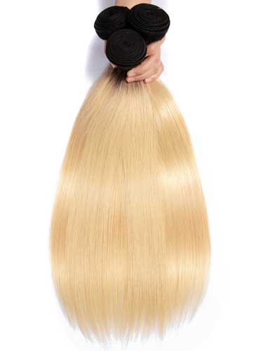 Sahar Essential Virgin Remy Human Hair Extensions Bundle (8A) - #OT613 Straight 20"+22"+24" Frontal 4X13" 16"