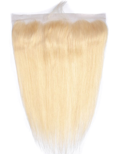 Sahar Essential Virgin Remy Human Hair Front Lace Closure 4" x 13" (8A) - Straight #613-Lightest Blonde 16 inch