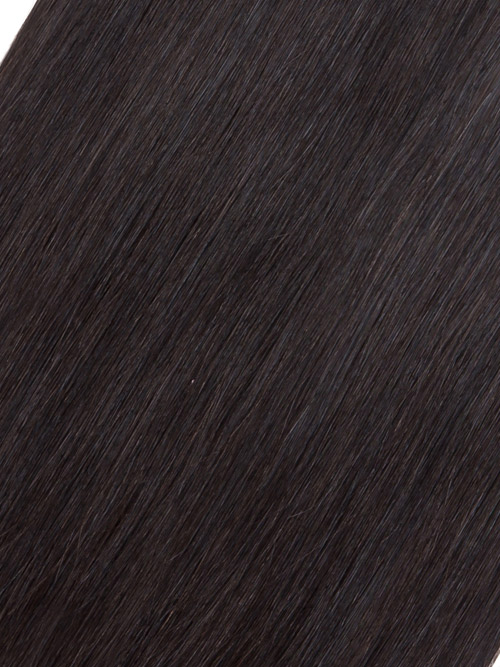Sahar Essential Virgin Remy Human Hair Front Lace Closure 4" x 13" (8A) - Straight #1B-Natural Black 12 inch