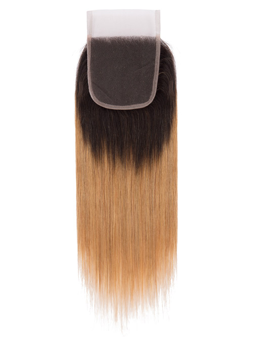 Sahar Essential Virgin Remy Human Hair Top Lace Closure 4" x 4" (8A) - Straight #OT27 14 inch