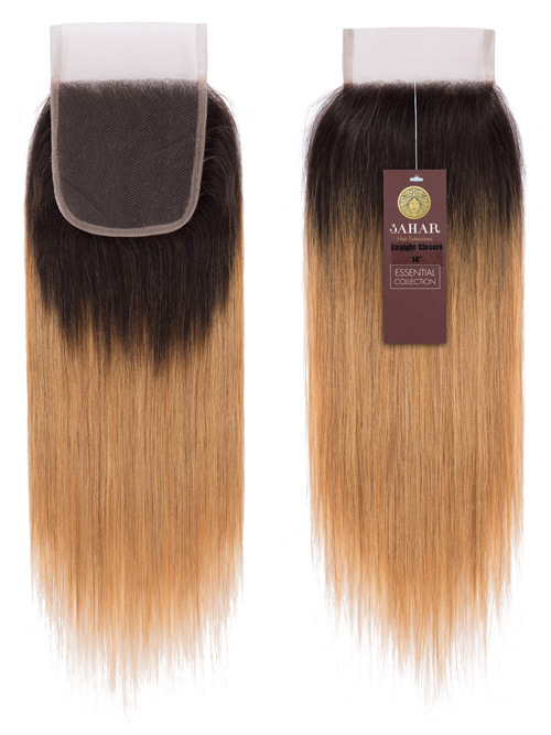 Sahar Essential Virgin Remy Human Hair Top Lace Closure 4" x 4" (8A) - Straight #OT27 10 inch
