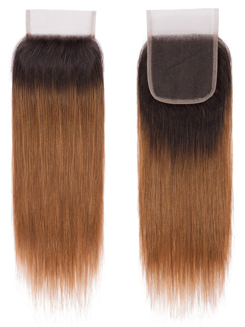 Sahar Essential Virgin Remy Human Hair Top Lace Closure 4" x 4" (8A) - Straight #OT30 18 inch