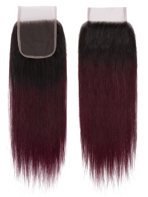 Sahar Essential Virgin Remy Human Hair Top Lace Closure 4" x 4" (8A) - Straight #OT99J 12 inch