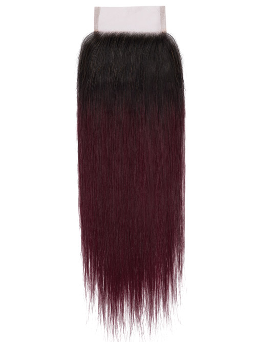 Sahar Essential Virgin Remy Human Hair Top Lace Closure 4" x 4" (8A) - Straight #OT99J 12 inch