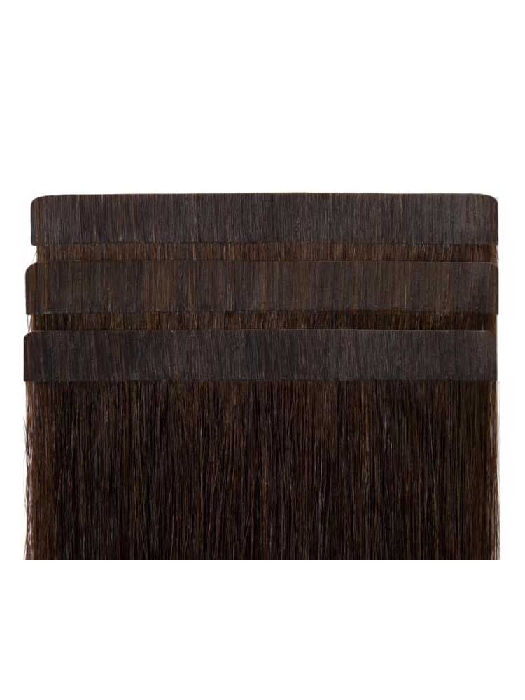 VL Tape In Hair Extensions (20 pieces x 4cm) #2-Darkest Brown 18 inch