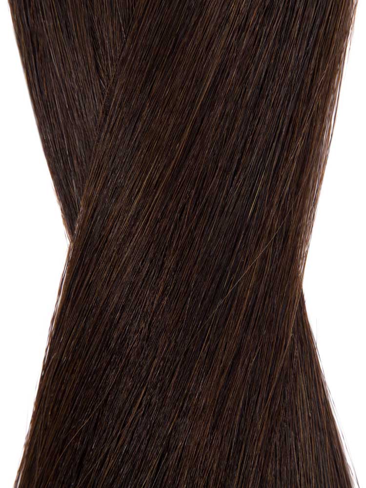 VL Tape In Hair Extensions - 20 pieces x 4cm #2-Darkest Brown 18 inch