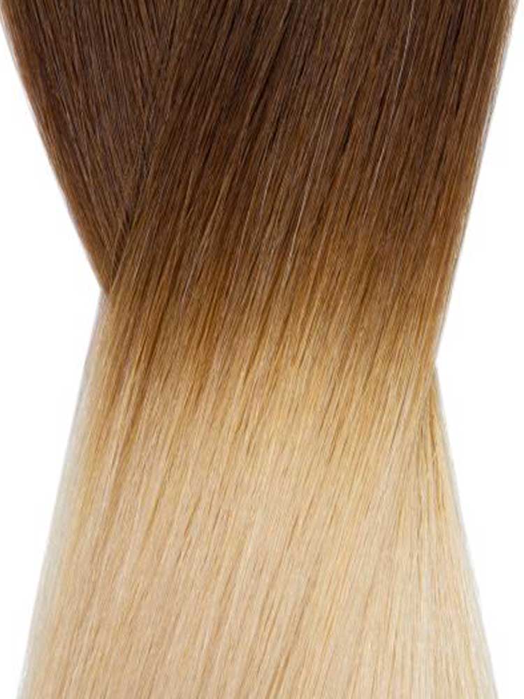 VL Tape In Hair Extensions (20 pieces x 4cm) #T4/613-Dip Dye Chocolate Brown to Lightest Blonde 18 inch