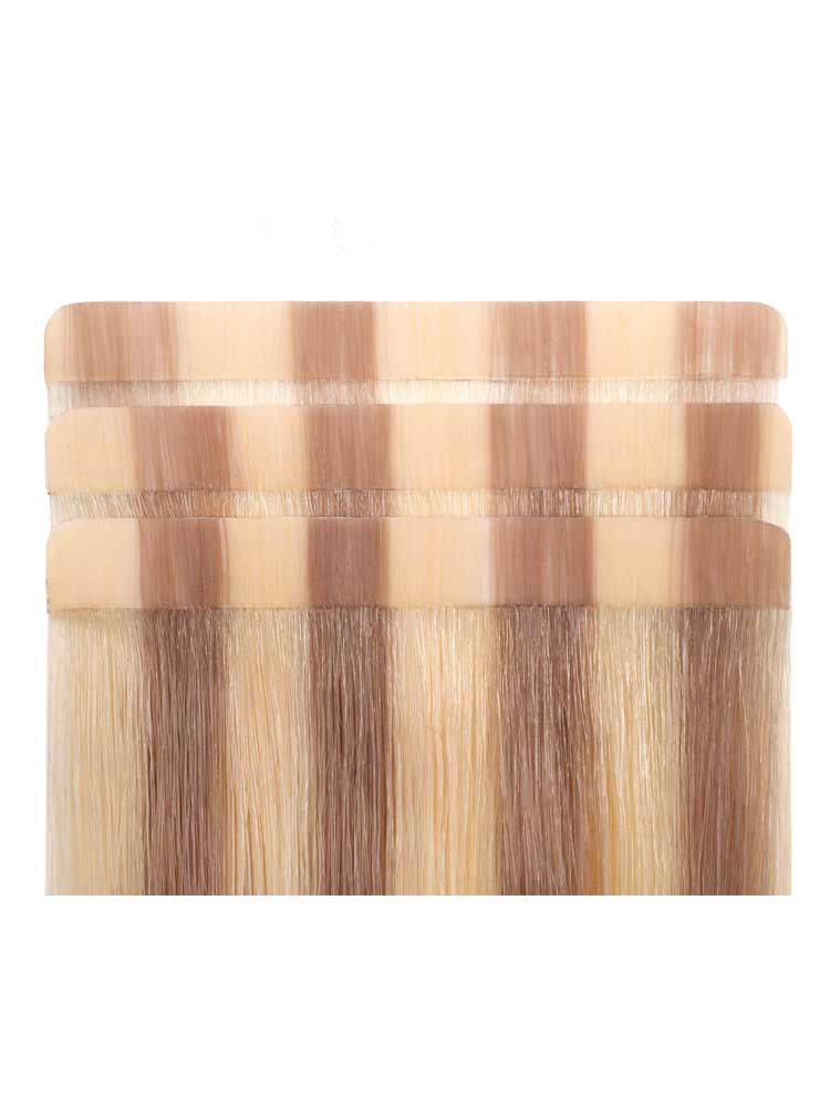 VL Tape In Hair Extensions - 20 pieces x 4cm #18/613 18 inch