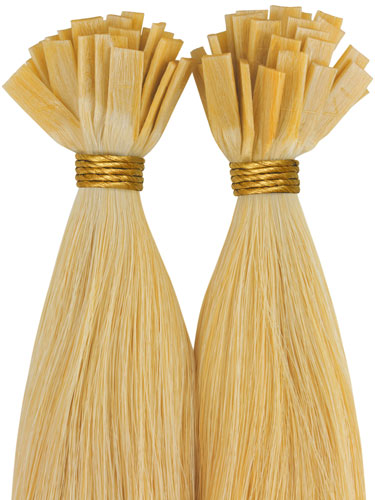 VLII Pre Bonded Flat Tip Remy Hair Extensions #24-Light Blonde 18 inch