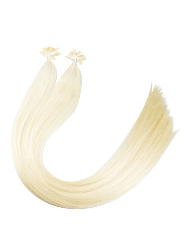 VL Pre Bonded Flat Tip Remy Hair Extensions #60-Platinum Blonde 18 inch