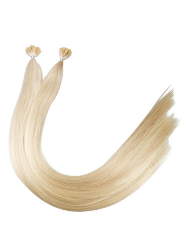 VL Pre Bonded Flat Tip Remy Hair Extensions #PV01/613-Light Ash Blonde Mix 18 inch