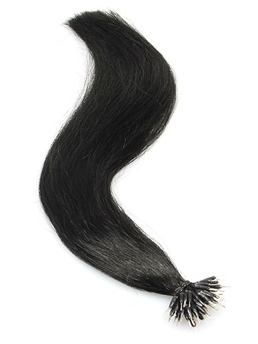 VL Pre Bonded Nano Tip Remy Hair Extensions #1-Jet Black 14 inch