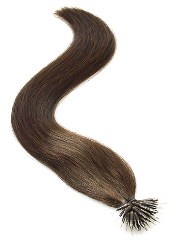 VL Pre Bonded Nano Tip Remy Hair Extensions #2-Darkest Brown 14 inch