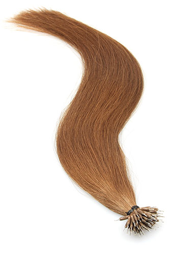 VL Pre Bonded Nano Tip Remy Hair Extensions #6-Medium Brown 14 inch