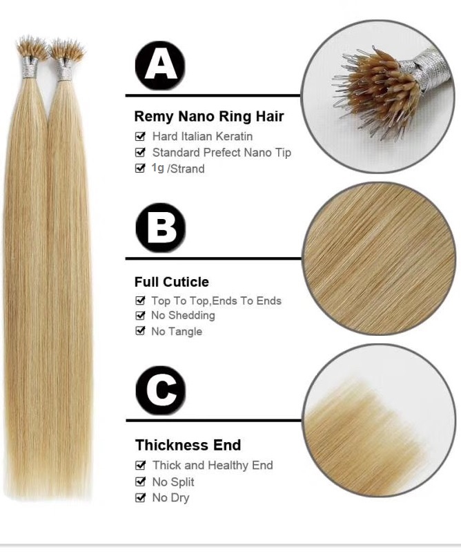 VL Pre Bonded Nano Tip Remy Hair Extensions