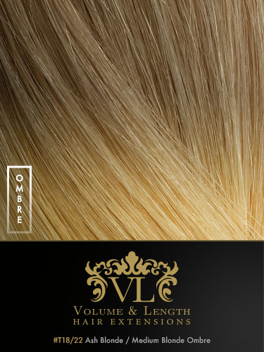 VLII Remy Weft Human Hair Extensions #T18/22 16 inch 50g