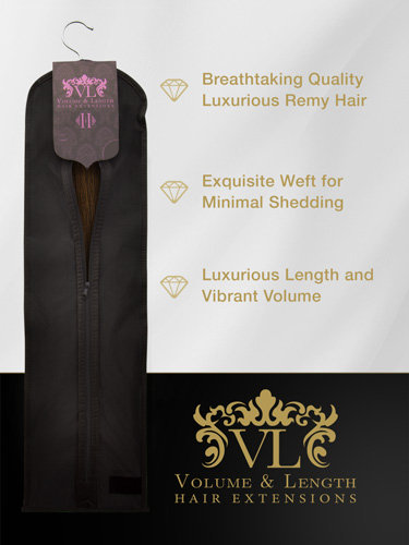 VLII Remy Weft Human Hair Extensions #6-Medium Brown 18 inch 150g