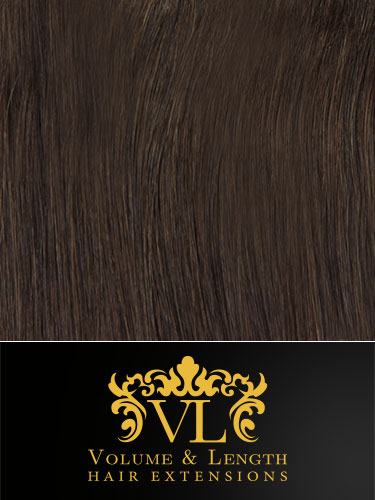 VL Remy Weft Human Hair Extensions #2-Darkest Brown 18 inch 50g