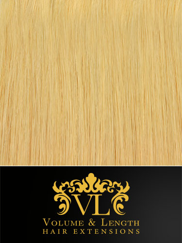 VL Remy Weft Human Hair Extensions #24-Light Blonde 22 inch 150g