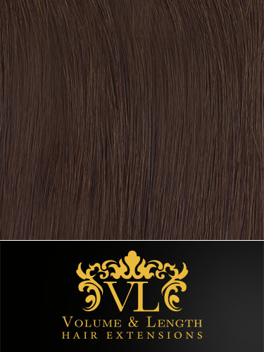 VL Remy Weft Human Hair Extensions #4-Chocolate Brown 18 inch 50g